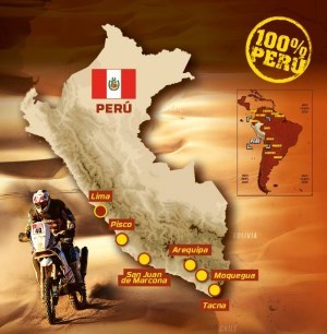 Route for the 2019 Dakar Rally