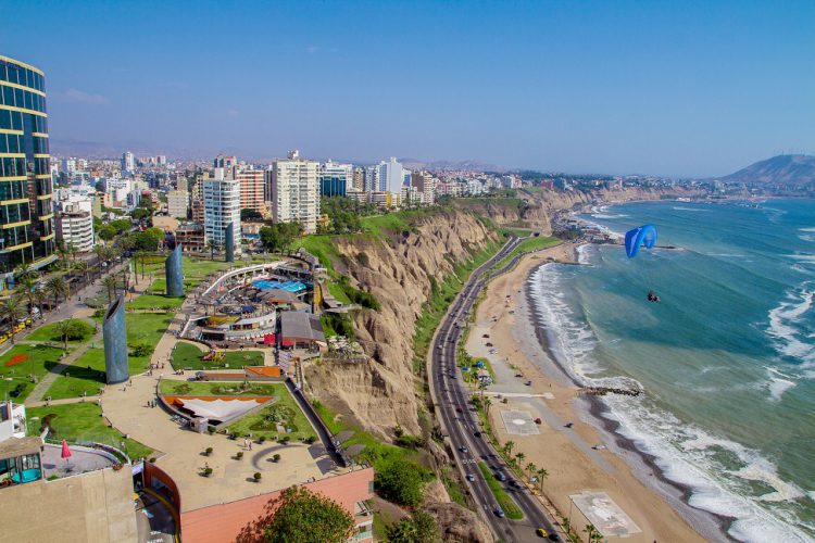 Costa Verde in Miraflores, Lima