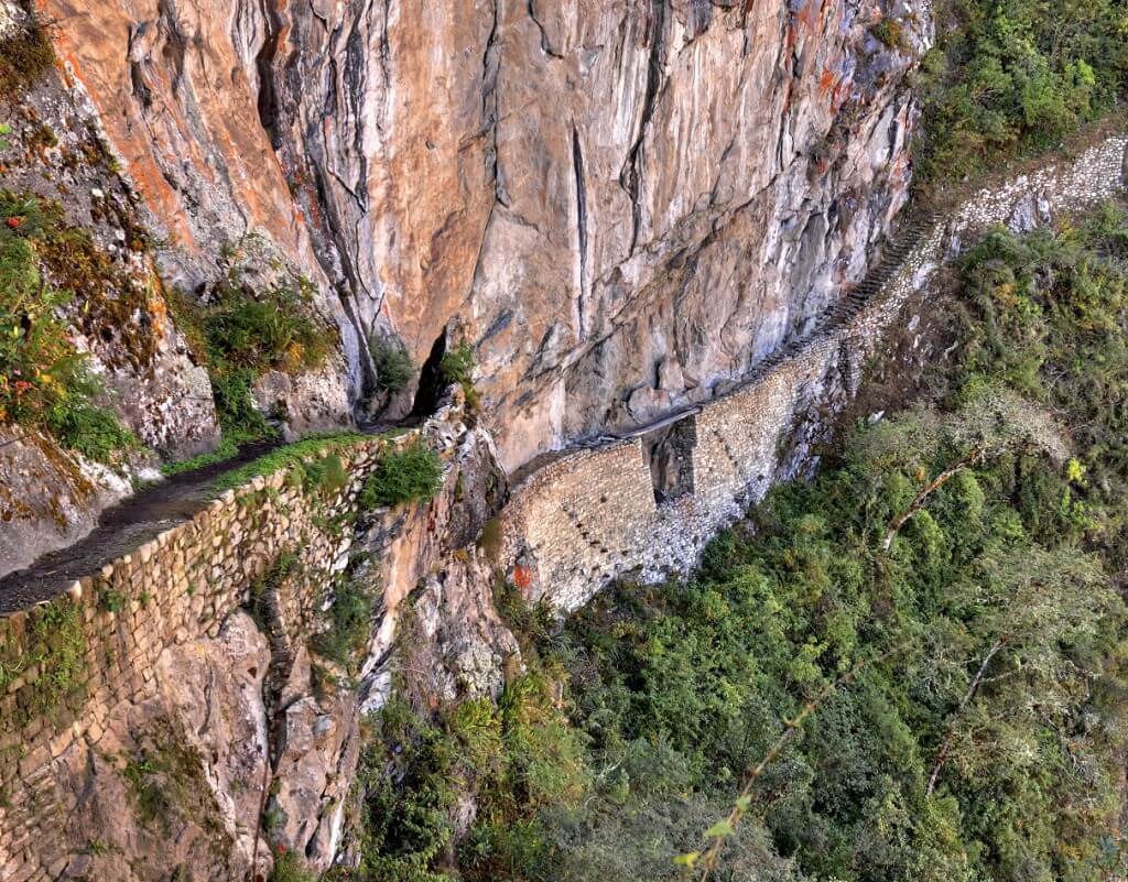 Inca trail bridge, machu picchu, vertigo-inducing adventures, RealWords
