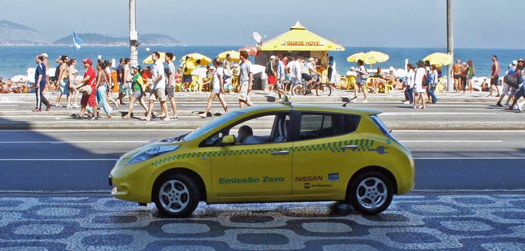 Nissan Leaf taxi Rio de Janeiro