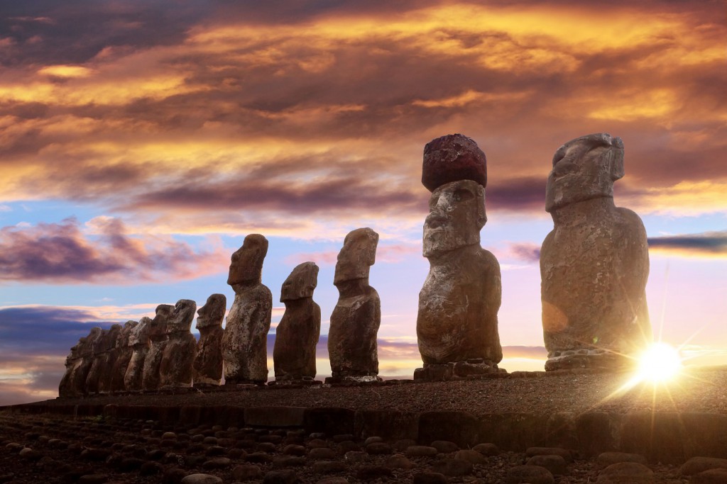 Easter Island sunset RW