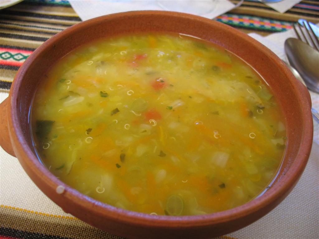 Quinoa soup bolivia wikimedia