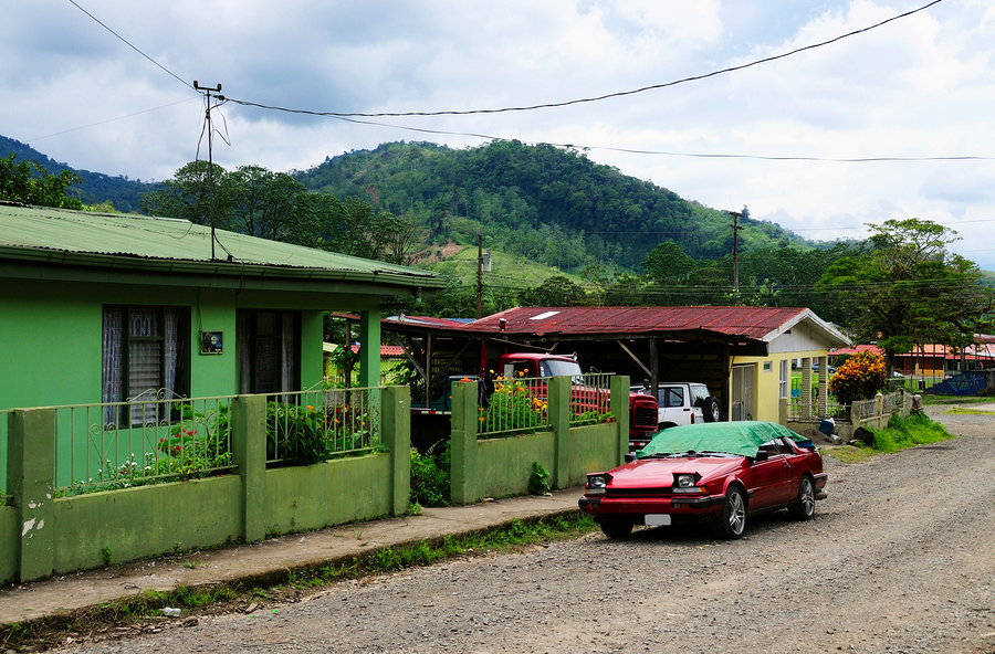 A neighborhood in La Suiza Costa Rica
