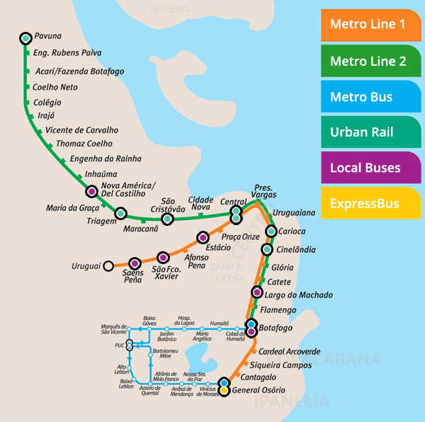 Rio Metro Map