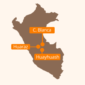 Cordillera Blanca Huayhuash Map